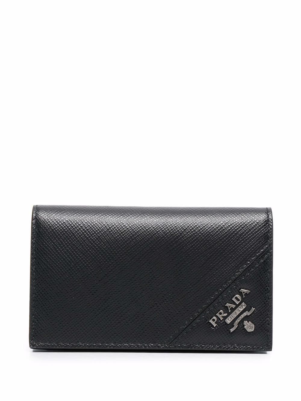 Prada logo plaque cardholder